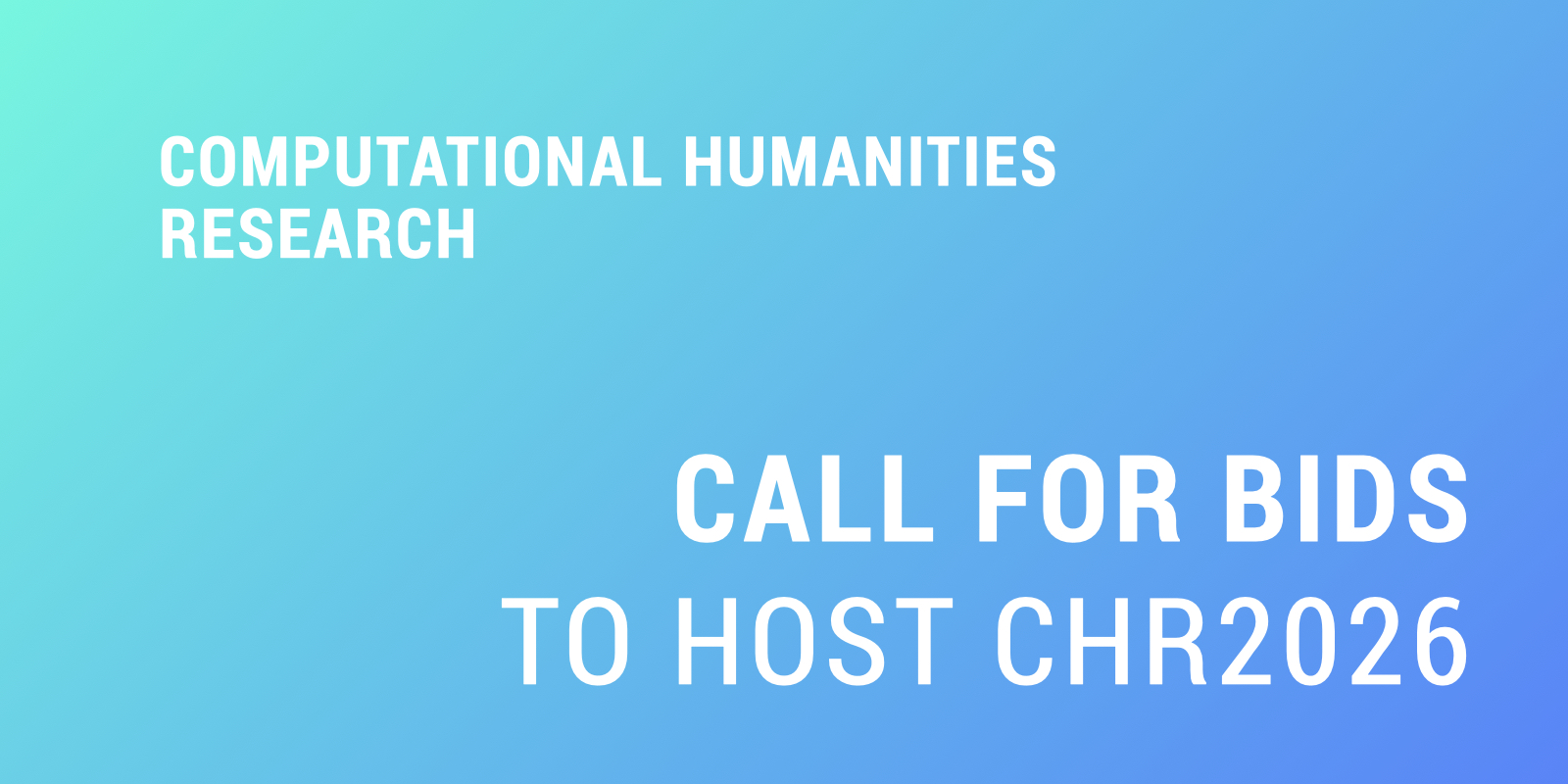 Call for Bids CHR2026